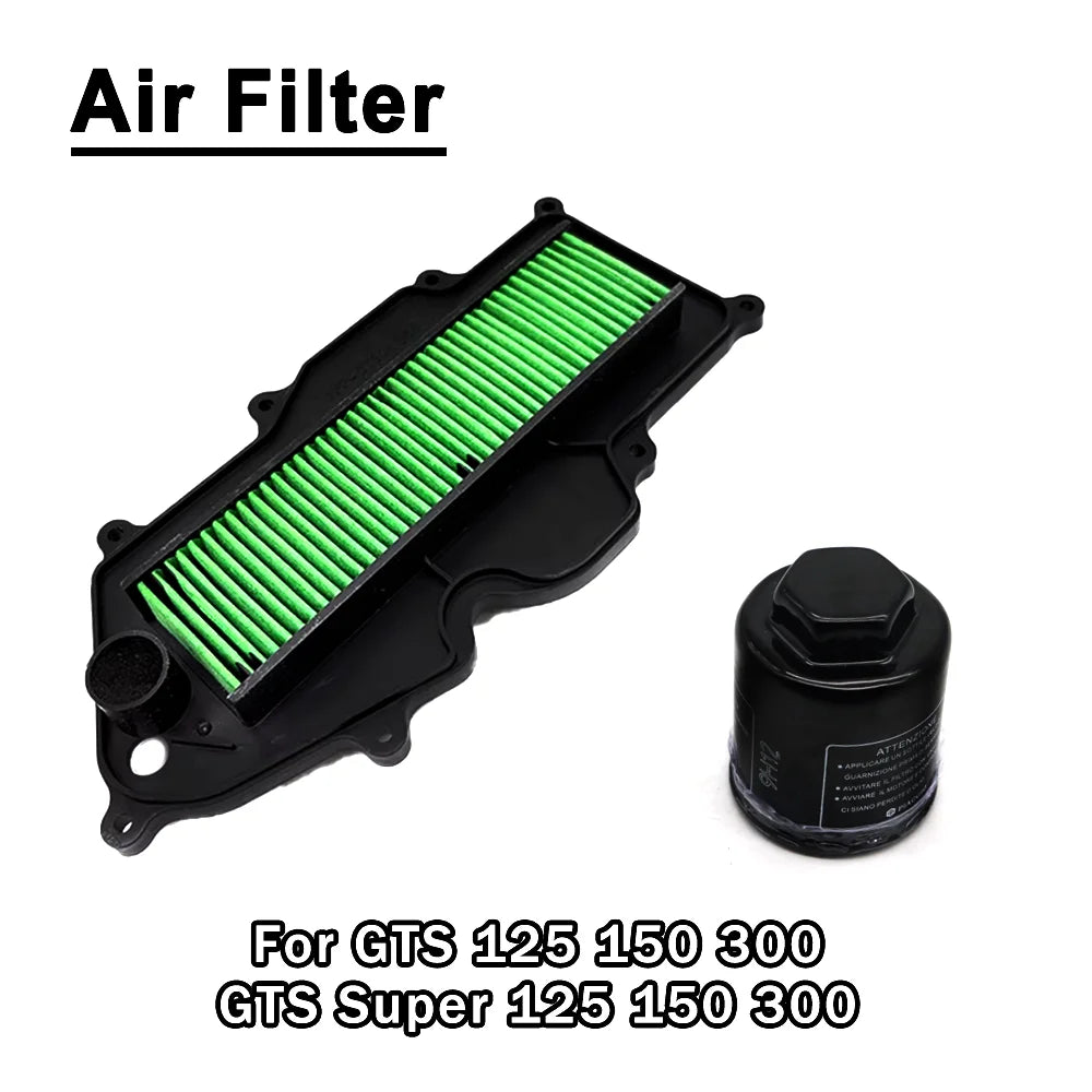 Motorcycle Engine Intake Air Filter For Vespa GTS125 GTS150 GTS300 GTS Super 125 150 300 4T 4V ABS E3 2016 2017 2018 2019 2020