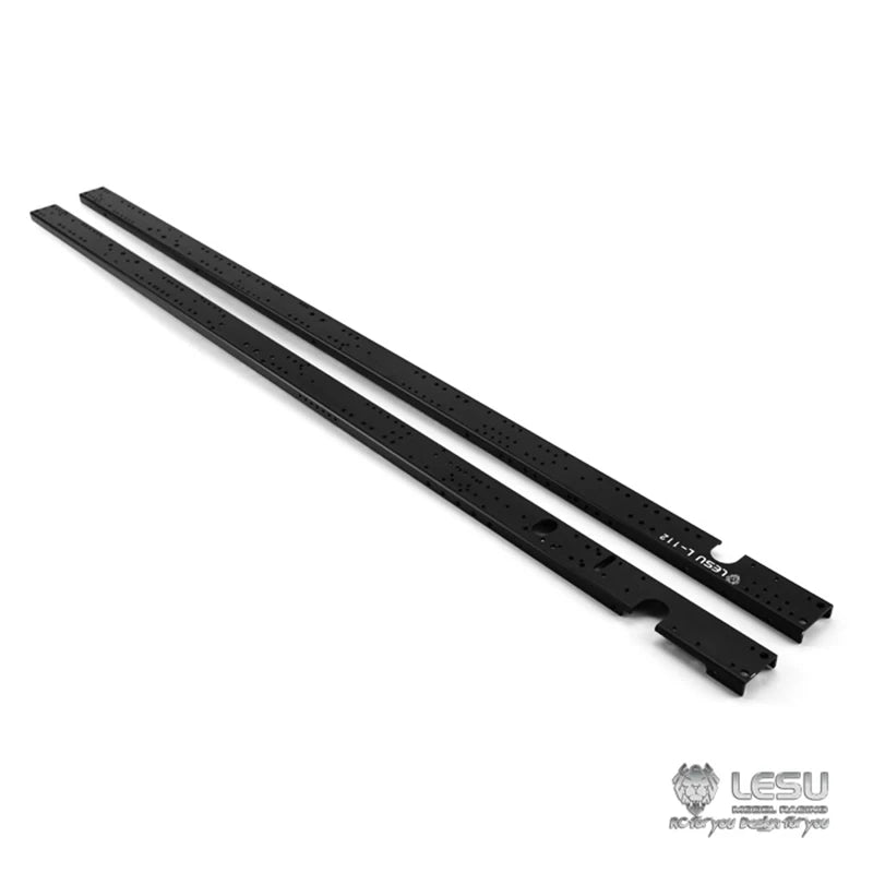 Metal Side Chassis Rail Parts For 1/14 RC LESU Tgs 8X8 Front Cylinder Dumper Outdoor Toys TH13446