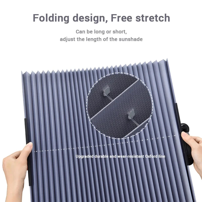 Foldable Car Sunshade Protector Auto Parasol Front Rear Window Sun Visor Winshield Sun Shade Covers UV Prevention for Car SUV