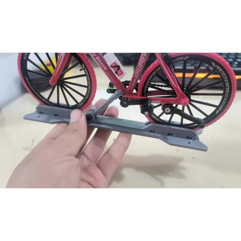 RC Crawler Universal Bike Rack Model  Frame Mounts on Crawler Truck Bed Roof Rack Upgrade Accessory Decorative Functional Part