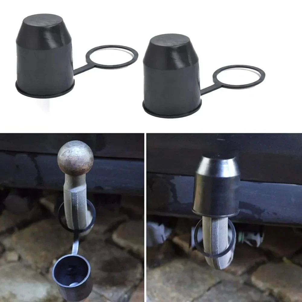 2PCS Universal Trailer Hitch Ball Tow Bar Cover Protection Cap For Caravan Truck Car Trailer Towball Protective Cover