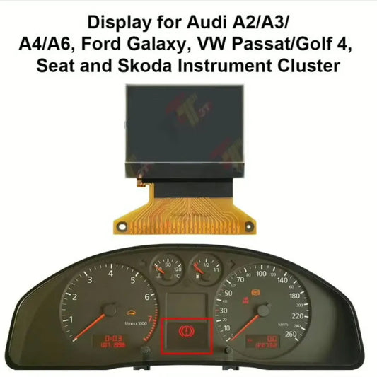 Dashboard LCD Display for Audi A2/A3/A4/A6, Ford Galaxy, VW Passat/Golf 4, Seat Instrument