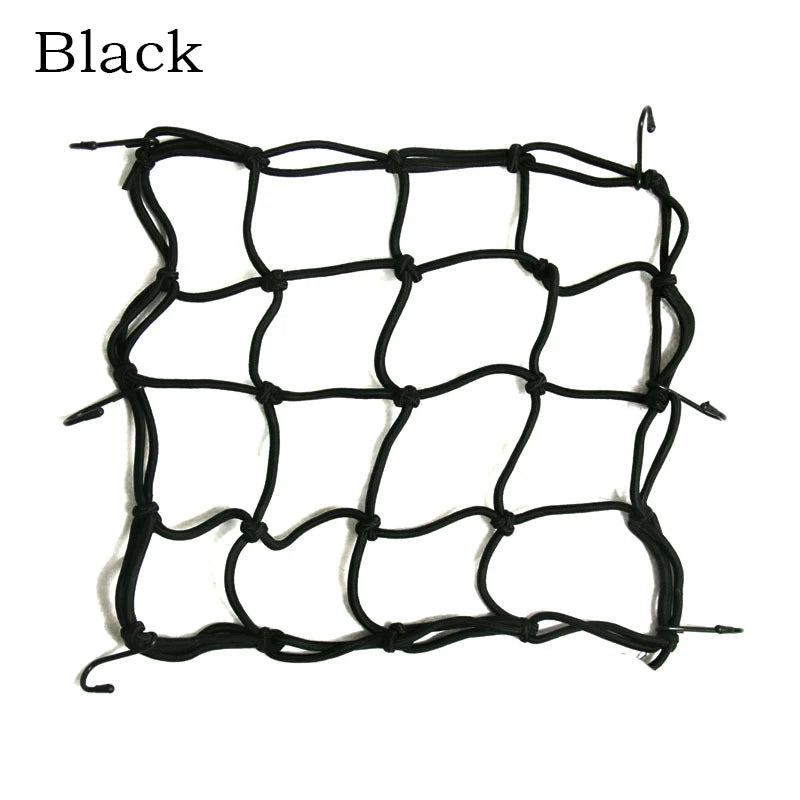 Motorcycle Luggage Net Cover Bike Hold Down Fuel Tank Luggage Mesh Rubber Elastic Web Bungee Motorcycle Bike Tank Car Styling