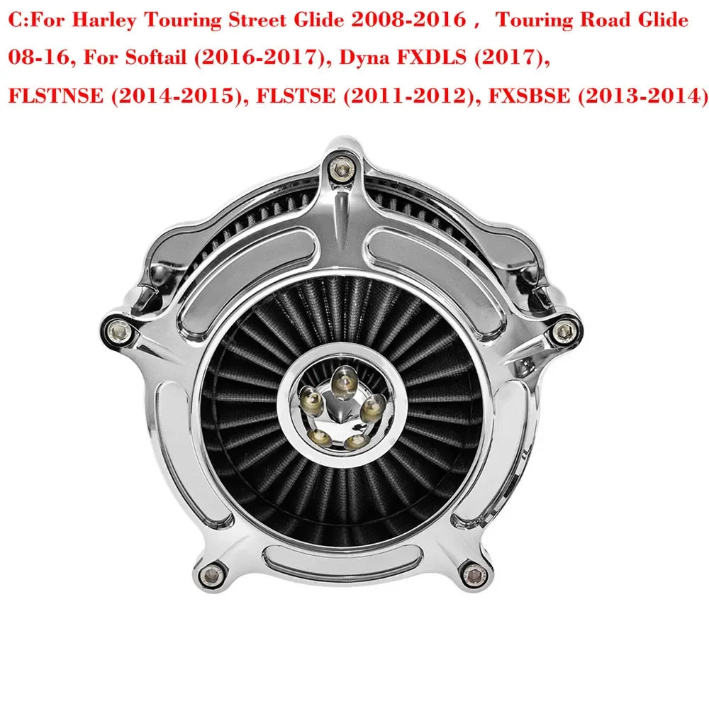 Motorcycle Air Cleaner Intake Filter For Harley Sportster 883 1200 XL Iron Touring Road King Street Glide Softail Dyna Fatboy