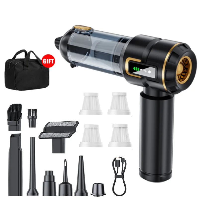 New Car Vacuum Cleaner 998000PA Mini Cordless Powerful  Strong Scution Blower Car Cleaner HandHeld Portable Car Vacuum Cleaners