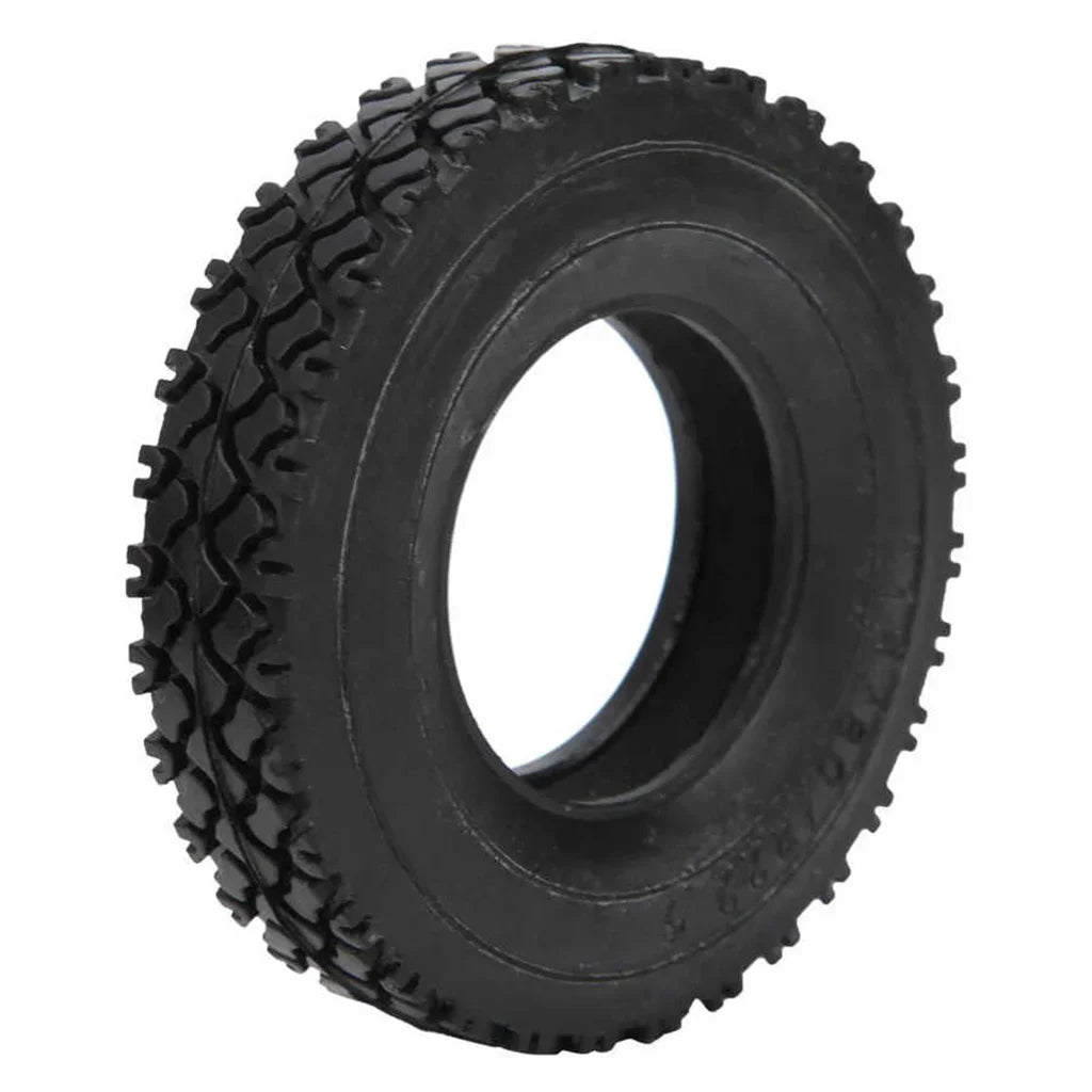 4Pcs Rubber Tyres Wheel Tires With Sponge for 1:14 Tamiya Tractor RC Car Truck