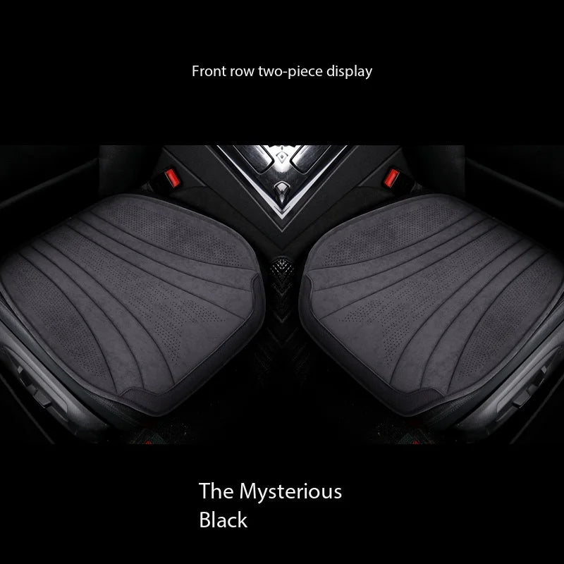Soft Suede Car Seat Covers Breathable Front/rear Seat Anti-slip Cushions Universal Size Car Interior Seat Protection Accessories