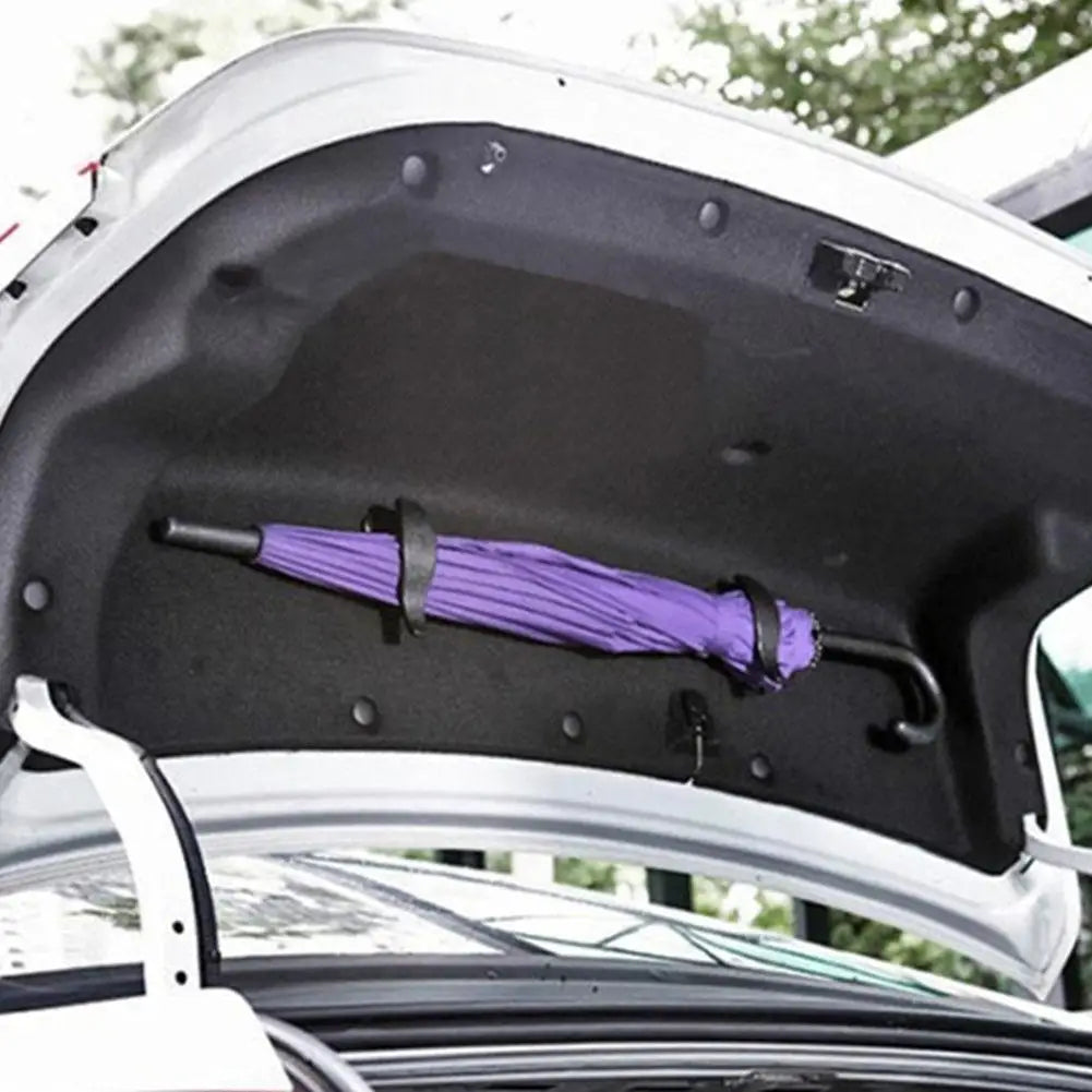 2/4Pcs Multi-purpose Trunk Umbrella Mount Holder Car Seat Back Hook Umbrella Storage Organizer Holders Universal Car Accessory