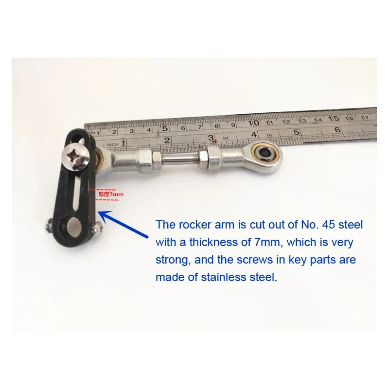 Reciprocating Motor Arm Shaft Telescopic Motor Rocker Arm Shaft 5-16mm Adjustable Stroke DIY Rocker Lever Crankshaft Accessories