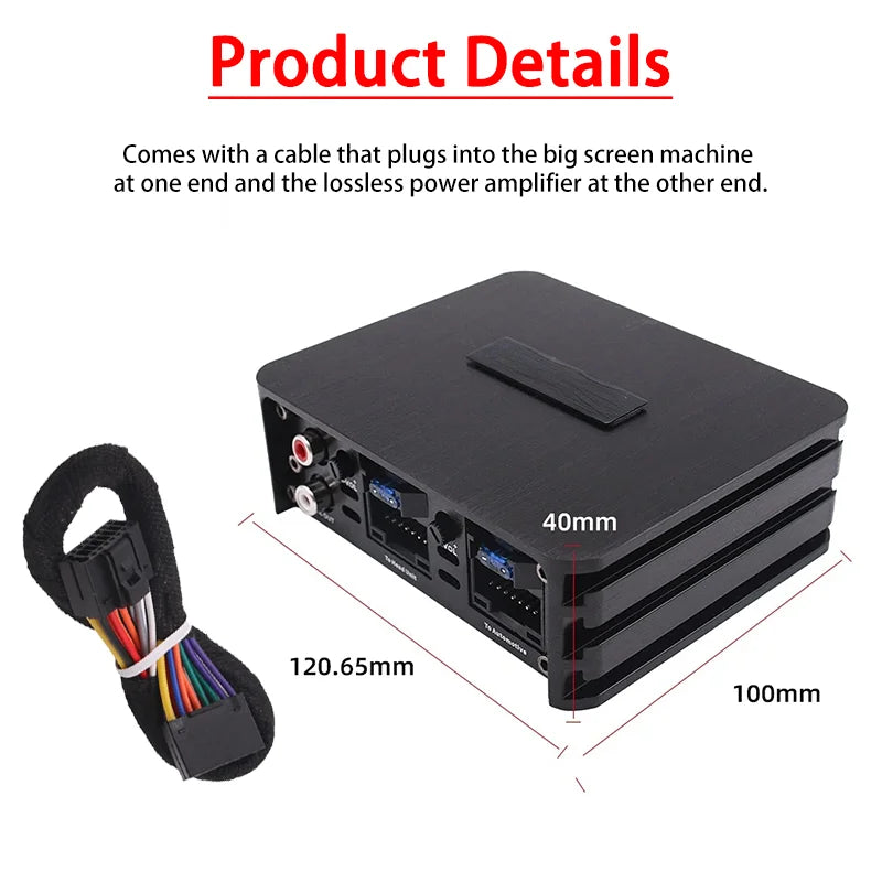 Class AB 4*60W Car Power Amplifier Non-Destructive Installation DSP Car Audio Speaker For Android Large Screen Dedicated Amp