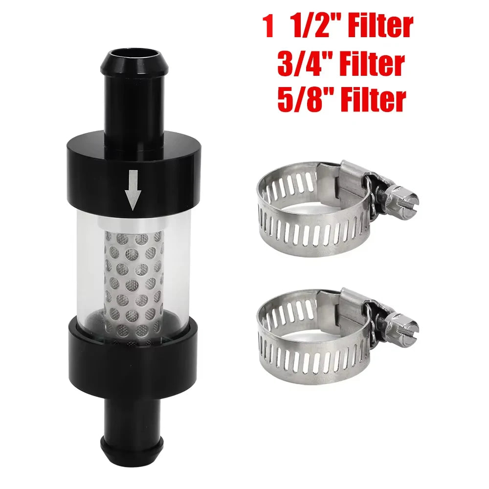 Vehicle Coolant Filter In-Line Coolant Filter 5/8" 3/4" Filter For Auto Truck Construction Equipment Off Road Heavy Duty Marine