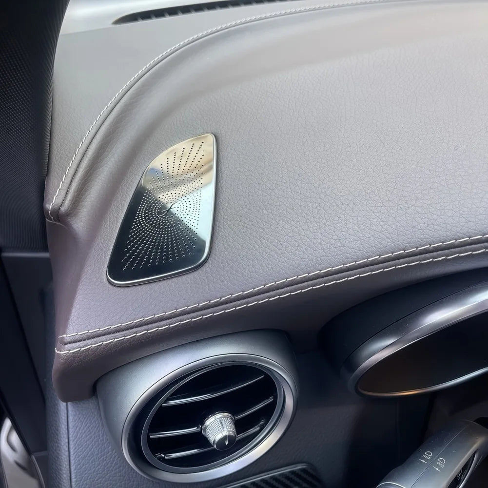 For Mercedes Car Dashboard \Speaker \Cover \Air Outlet Trim For GLC For C-Class For W205 C260 C200 Interior Accessories