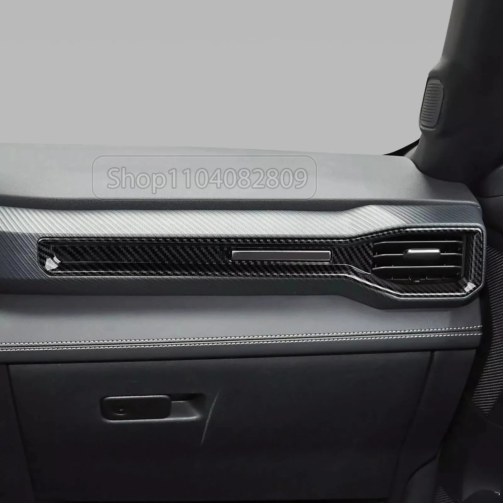 ABS Carbon Fiber Interior Accessories Kit Trim Cover For Ford Mustang AT MT 2024 2025 Center Conlose Gear Shift Panle Decoration