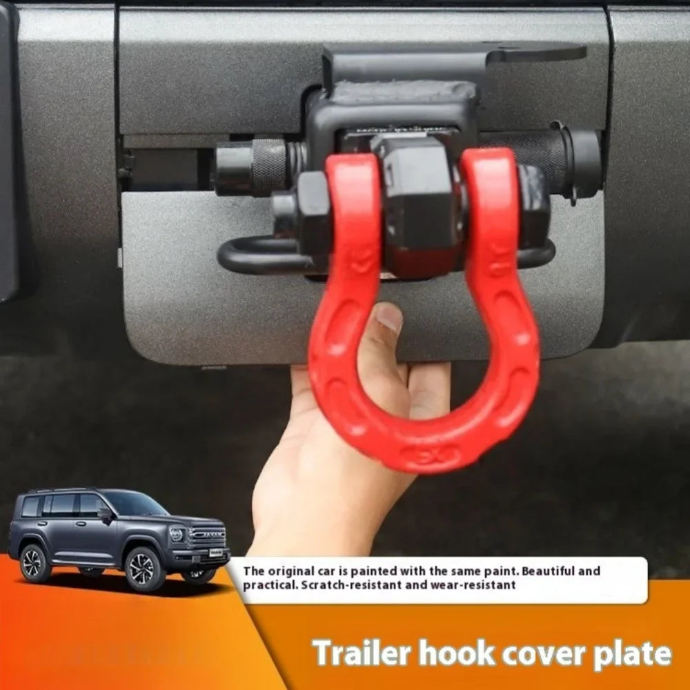 Car Trailer Hook Cover For Haval H9 2024 2025 Decoration Off-road Anti-Collision Rear Bumper Decoration Trailer Ball Hook Cover