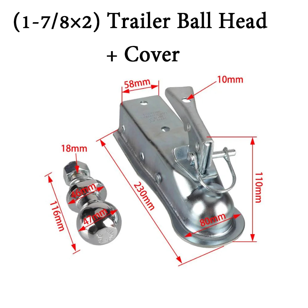 Accesorio de gancho para remolque de kart de playa Dispositivo de conexión de bastidor de remolque modificado Cubierta de cabeza esférica universal para tractor