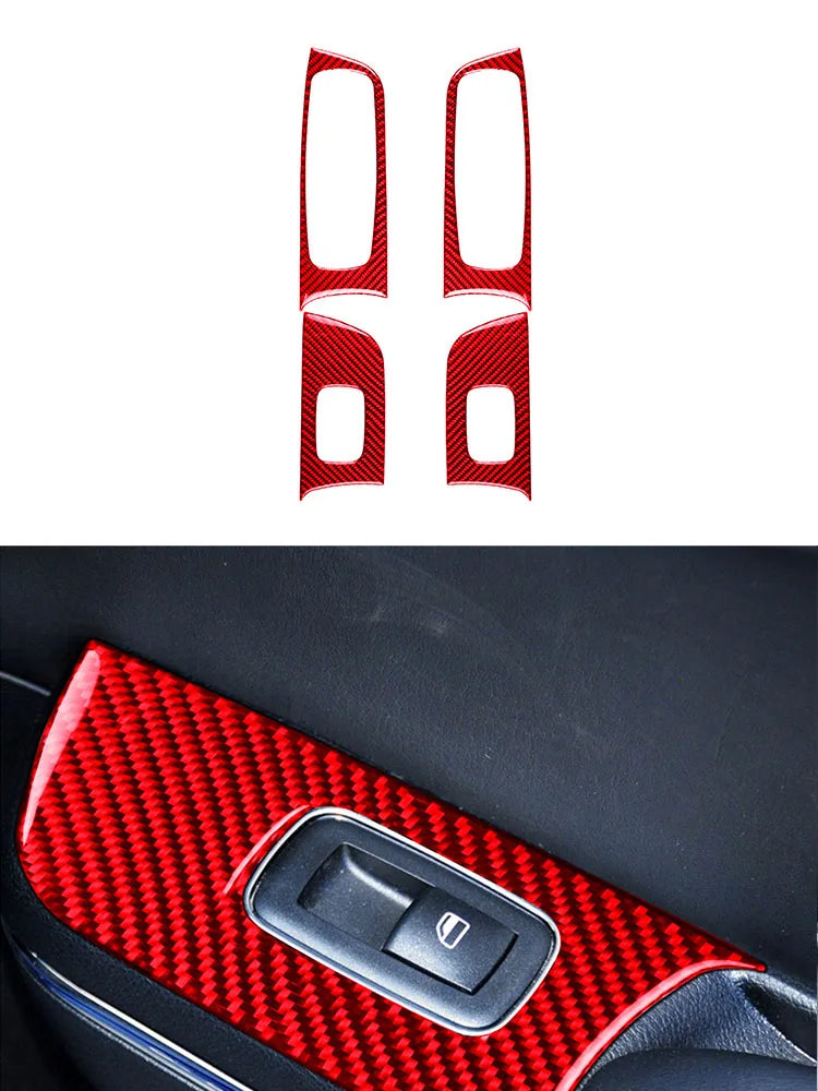 Car Interior Accessories For Dodge Charger 2011 2012 2013 2014 Carbon Fiber Decorative Stickers Dashboard Speedometer Cover Trim