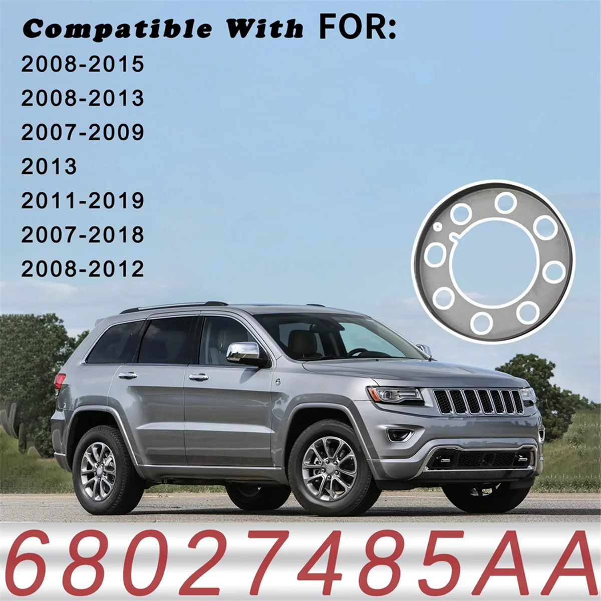 Crankshaft Signal Pulley for RAM Jeep Grand Cherokee WK 2014 - 2021 3.0 Diesel Engine 68027485AA 68493358AA