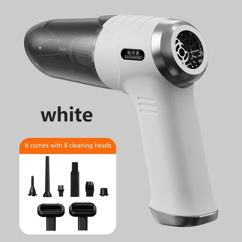 Lenovo 8-in-1 Car Vacuum Car Vacuum Cleaner Portable Mini Cordless Vacuum 45000pa Powerful Car Suction Machine For Car Home New