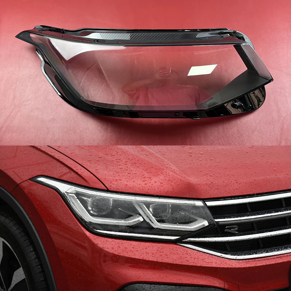 For Volkswagen VW Tiguan L 2022 2023 (High) Car Accessories Headlight Lens Cover Transparent Lampshade Headlamp Shell Plexiglass