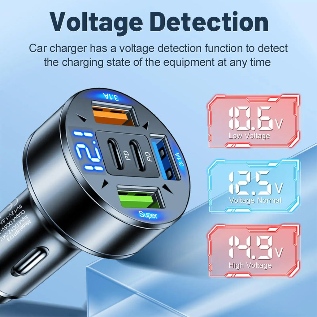Car Phone Charger Super Fast USB Type C Car Charger Adapter Type C Pd Super Fast Charging Mobile Phone Socket Adapter in Car