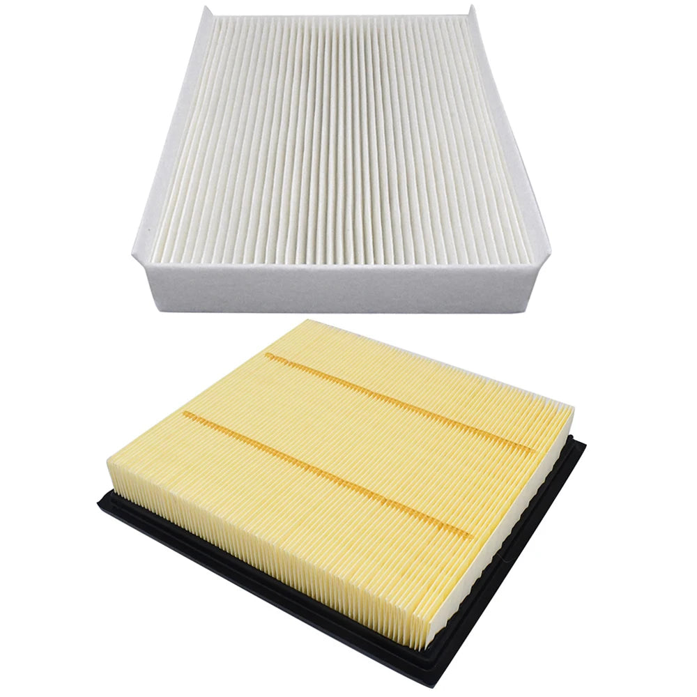 Car Engine Cabin Pollen Air Filter For Ford F-150 2015 2016 2017 2018-2022 7C3Z-9601-A 7C3Z9601A Filter Set Replace Accessories