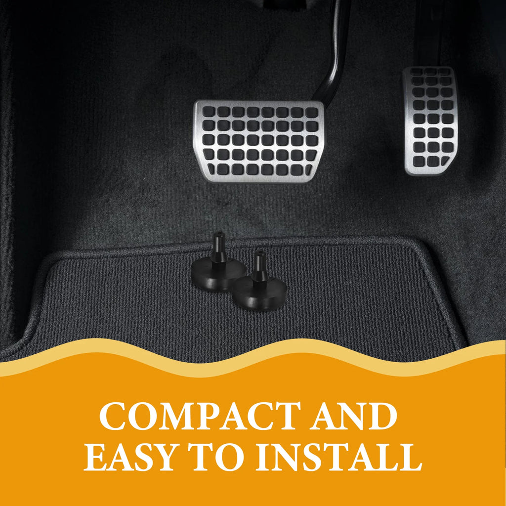 10 piezas de pedal de freno de goma negro, interruptor de partículas, tope de embrague, suministro para coche, duradero, fácil instalación, conducción segura.