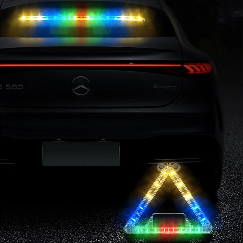 LED Solar Strobe Lights For Auto Emergency Grill Warning Lamp 18 led Windshield Anti Collision Light Car Accessories 11 Modes