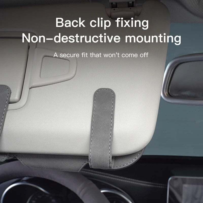 Car Sun Visor Glasses Storage Box Accessories For Chevrolet Equinox Trailblazer Bolt Spark Tahoe Z71 Aveo Impala Lacetti Malibu