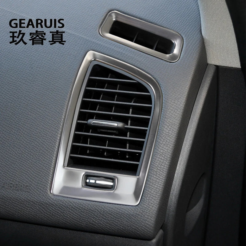 Para Volvo XC60 2009-2017, accesorios interiores de automóvil, consola central, tablero de instrumentos, salida de aire, llave del automóvil, panel de arranque, moldura, cubierta adhesiva