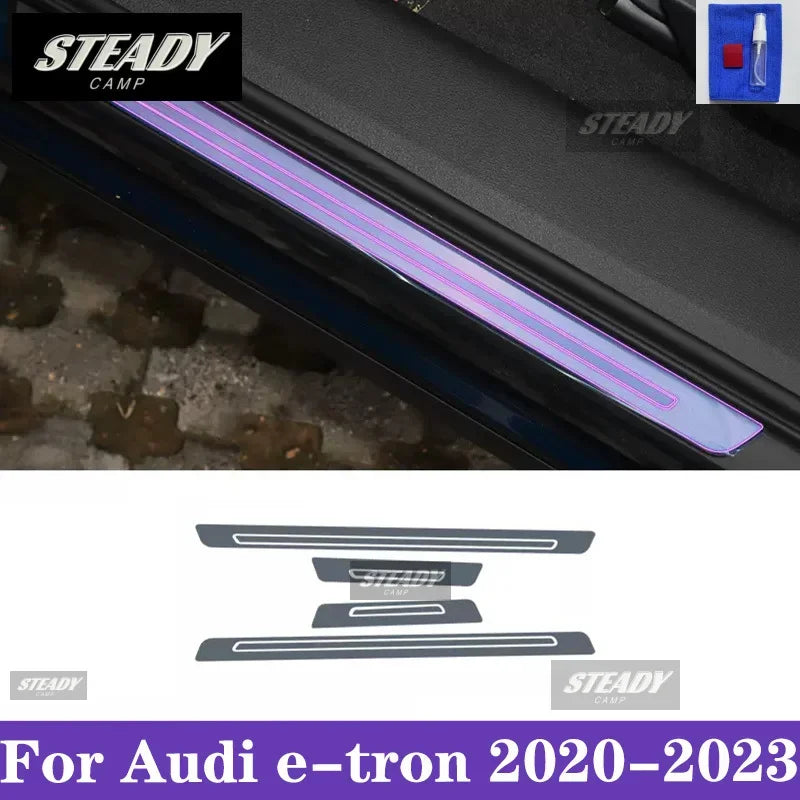 For Audi e-tron 2020-2023 Car interior Center console transparent TPU Paint protective film Anti scratch sticker LCD screen PPF
