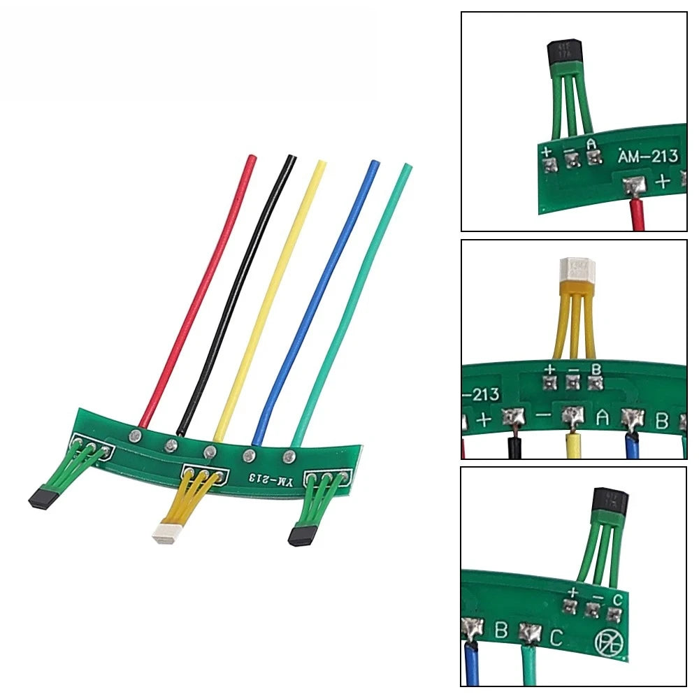 Motor Hall Sensor For E-Scooter E-Bike 2-Wheels Electric Vehicles Motor Hall Sensor With Board Cable 3147 41F 213 60° PCB Part