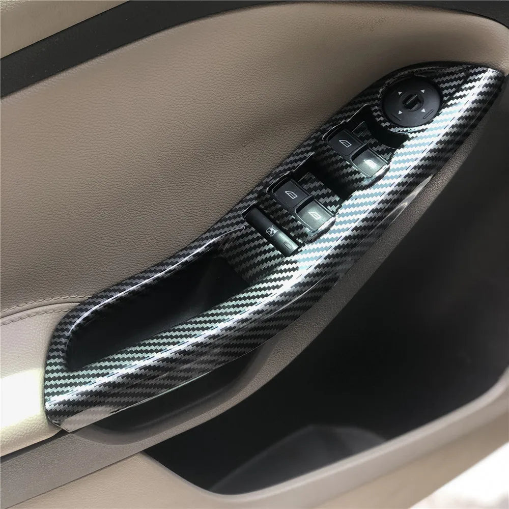 For Ford Focus 3 Mk3 Sedan Hatchback 2012-2014 Car Accessories Interior Gearbox Air Vent Handle Trim Decorative Sticker  Cover