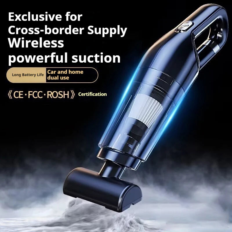 Handheld Car Vacuum Cleaner Wireless Powerful Suction Water Absorbing Long Battery Life Car And Home Dual Use For Auto Interiors