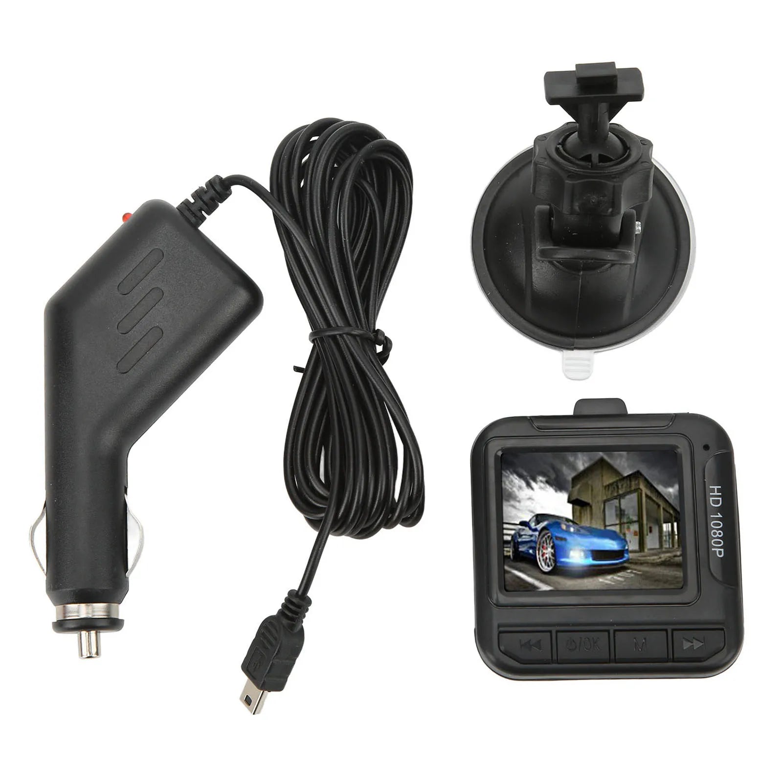 Driving Recorder 1080P HD 1.6in Color Display Screen Loop Recording Dash Cam for Car 1080P Driving Recorder Car Driving Recorder