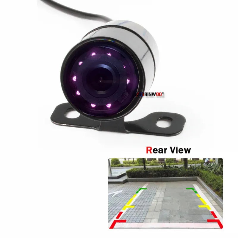 Cars Rearview Camera HD CCD Auto 9 Infrared IR Lights Waterproof Front Cam Back Detector Panoramic Accessories Vehicle Parking
