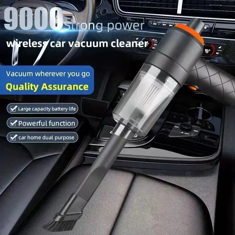 Portable Car Cordless Vacuum Cleaner with Large Suction Handheld Dust Collector Mini Dust Blower for Household Cleaning
