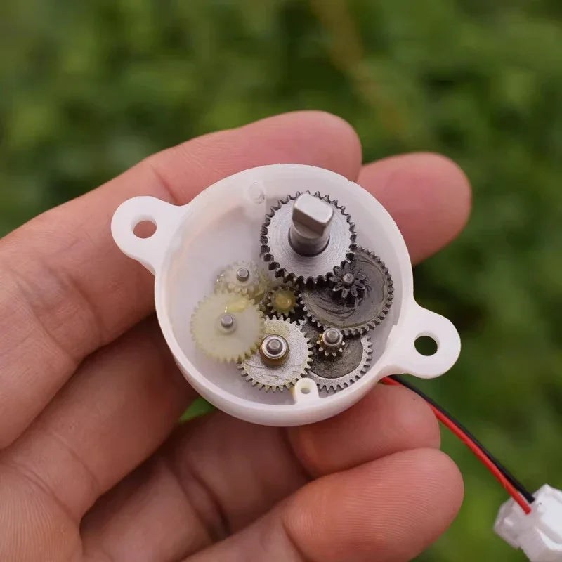 Micro Mini 300 Gearbox Gear Motor DC 6V-12V 15RPM Slow Speed Large Torque Dual Flat Shaft DIY Electric Valve Hobby Toy Model