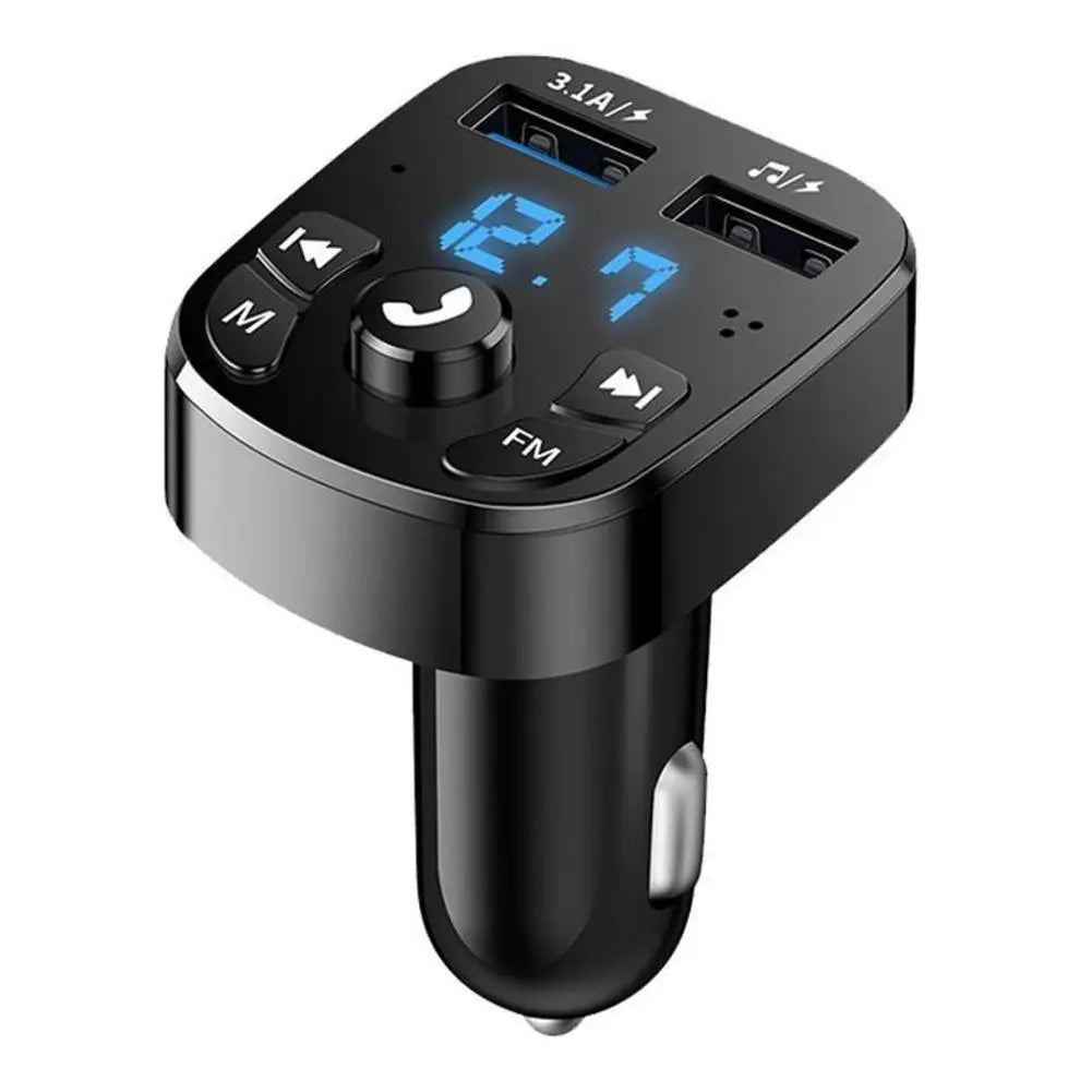 Car Charger FM Transmitter Bluetooth Audio Dual USB Car MP3 Player Autoradio Handsfree Charger 3.1A Fast Charger Car Accessories