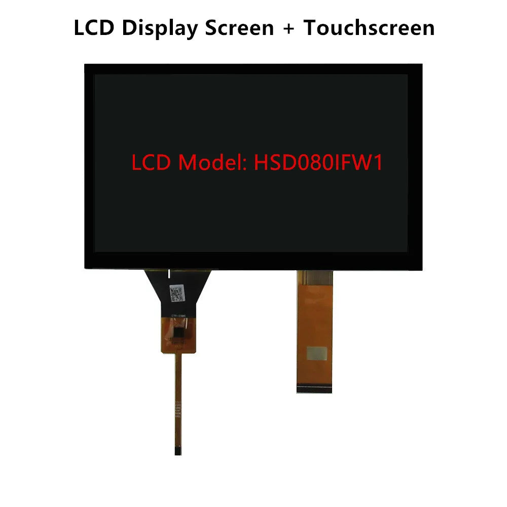 8 Inch HSD080IFW1 CLAA080NA12CW 73003000742B 40Pin LCD Display Screen Panel Digitizer Touchscreen GT911 For Car Navigation DVD