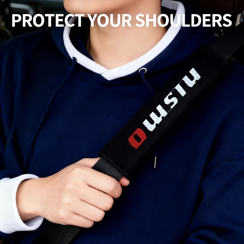 Car Interior Accessories Auto Seat Belt Cover Shoulder Pads for Nismo Nissan Juke Tiida Teana GTR 350Z 370Z 240SX Fairlady