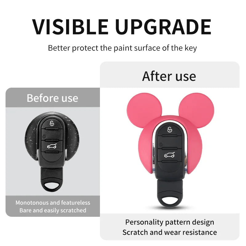 Car Key Case Protector Cover For Mini Cooper S JCW F56 F60 F55 F54 F57 Countryman Clubman Car Styling Key Decorative Accessories