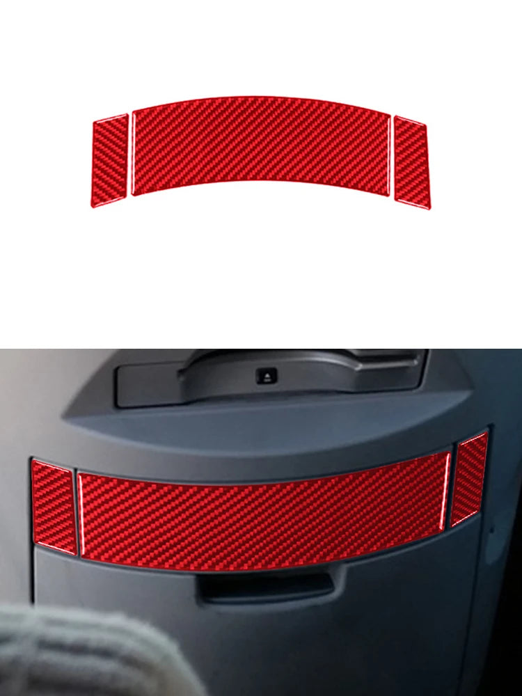 Carbon Fiber Red Sticker Car Interior Accessories For Nissan Quest 2004 2005 2006 Center Control Panel Dashboard Decorative Trim