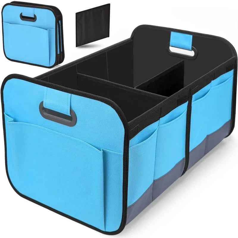 Foldable Car Trunk Organizer Box - Multi-Functional Vehicle Storage Solution for Neat Tailbox Management