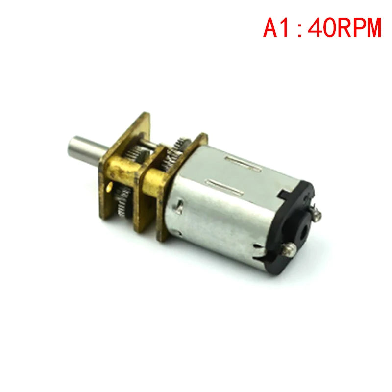 Mini N20 Gear Motor DC 3V-12V Slow Speed Full Metal Gearbox Gear Reducer Electric Engine Large Torque DIY Toy Robot