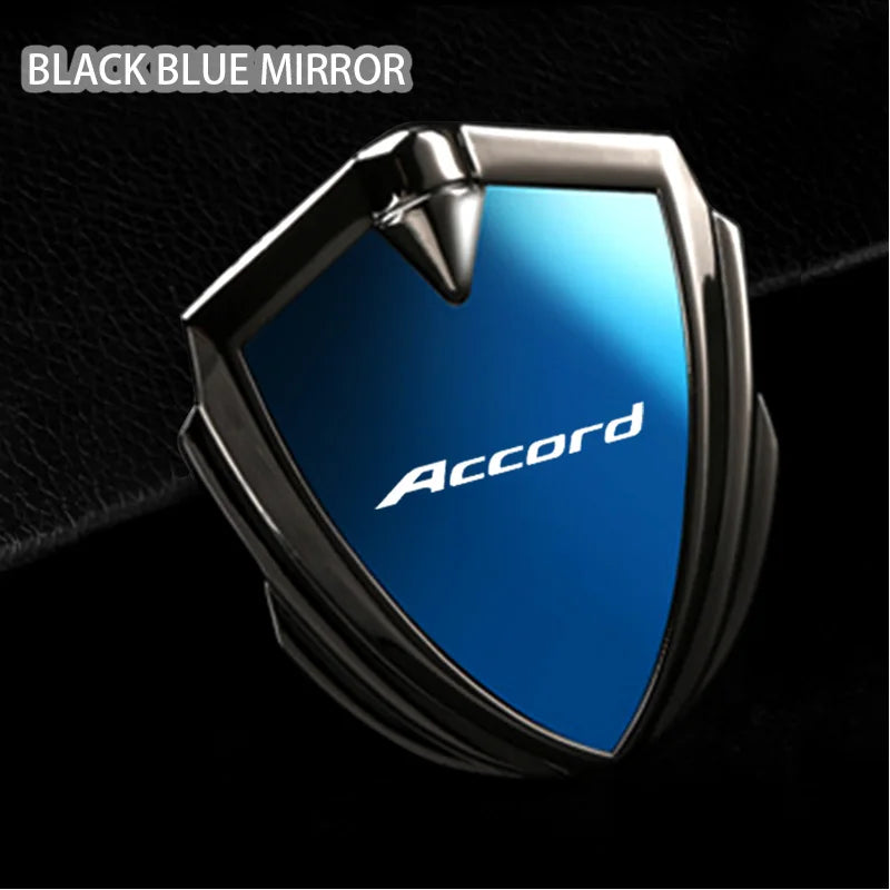 For Accord 8th gen 9th gen 10th gen 7th gen 11th gen 2009 2023 2024 Accessories Car Body Metal Shield 3D Emblem Sticker Badge