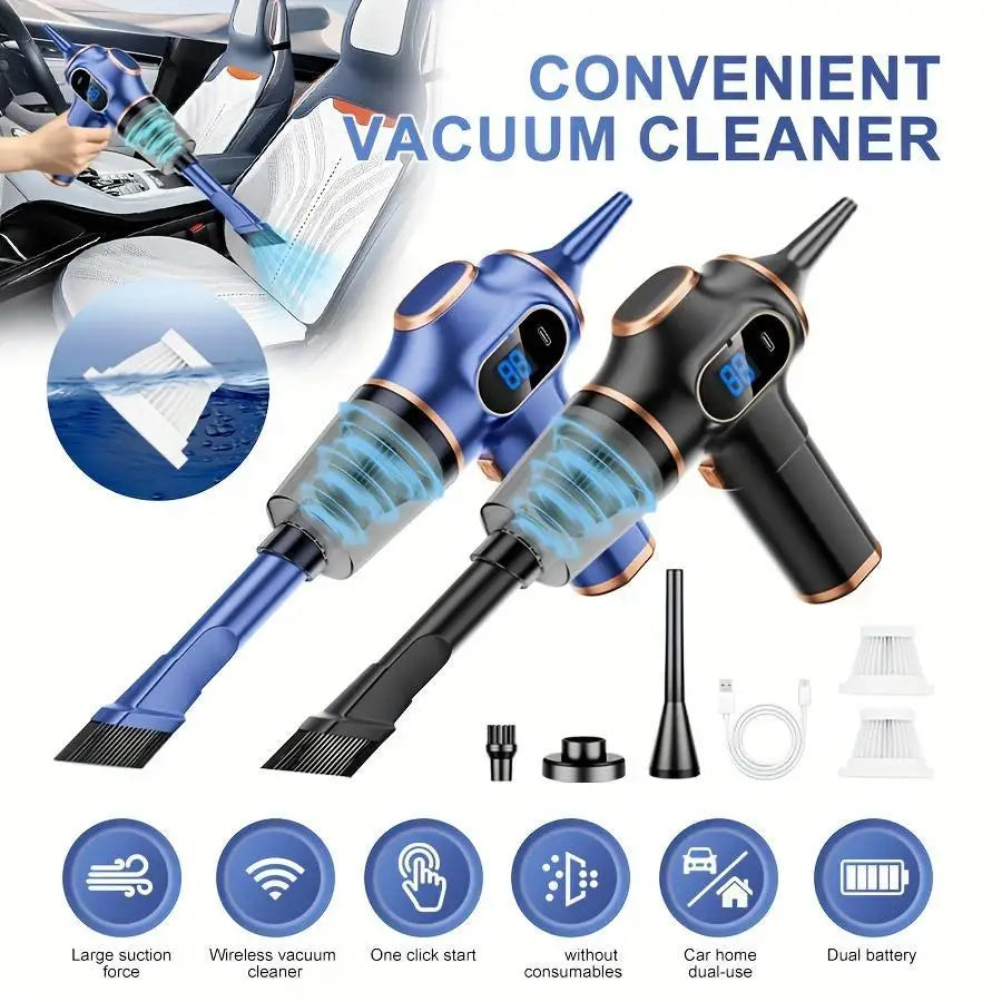 Car Handheld Wireless Vacuum Cleaner Portable Strong Suction Deep Cleaning Car Household High Power Cleaning