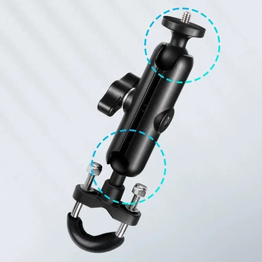Motorcycle Dashcam Bracket Motion Camera Mounting Bracket Pan Tilt Bracket Car Mounted Aluminum Alloy Camera Bracket