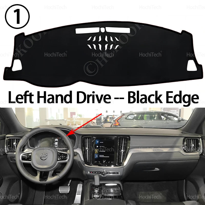 Car Dashboard Cover Dash Mat for Volvo V60 S60 T8 2019~ 2024 Pad Sunshade Cushion Sunshield Nonslip Anti-UV Accessories