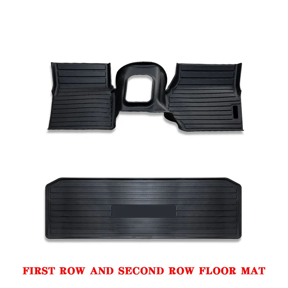 For Land Rover Defender 90&110 TDi300 TD5 Car Tpe  Floor Foot Mat Black center console mat with seat mat for Land Rover Defender
