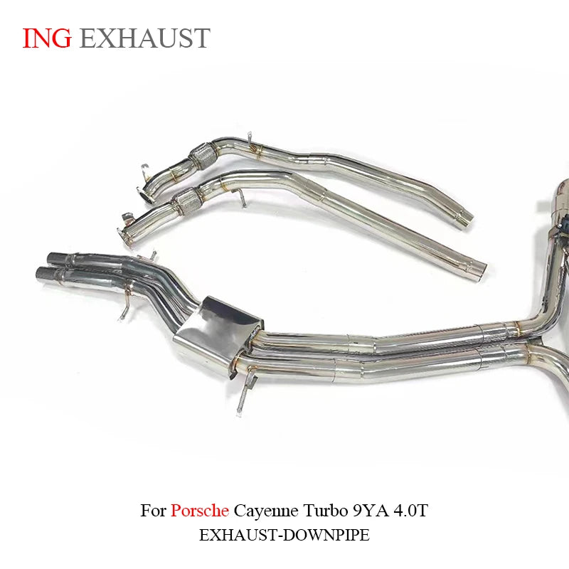 ING Escape SS304 Valve Catback Exhaust for Cayenne Turbo 9YA 4.0T 2018+ Remote Motor Engine Assembly Coupen Performance System